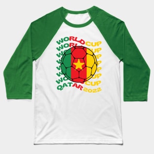 Cameroon Football Baseball T-Shirt